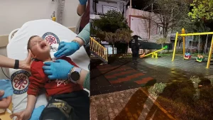 Parkta oynayan 2 yaşındaki çocuğa bıçaklı saldırı